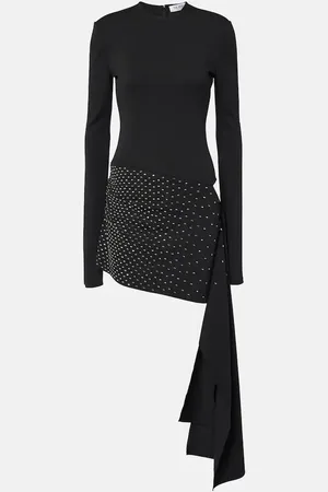 The Attico Sash embellished minidress