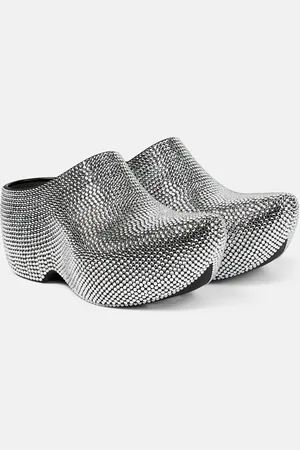 Balenciaga Technoclog embellished rubber clogs