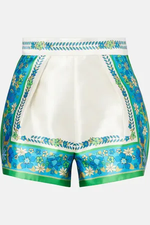 ALÉMAIS AlÃ©mais Vivianna printed high-rise shorts