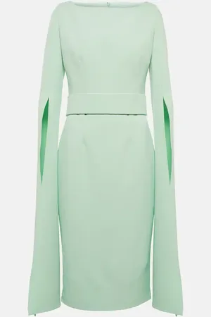Safiyaa CrÃªpe midi dress