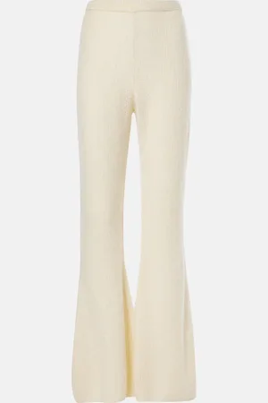 The Row Gregori cashmere flared pants