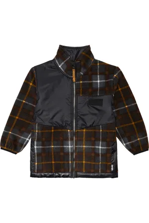Molo Urbain checked fleece jacket