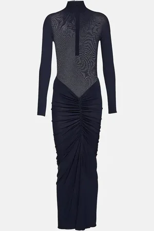 Alaïa AlaÃ¯a Ruched maxi dress