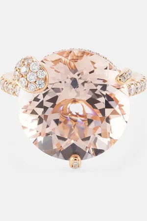 BUCHERER FINE JEWELLERY Peekaboo 18kt rose ring with morganite and diamonds