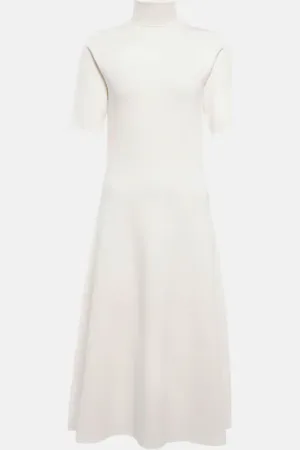 Joseph Turtleneck silk-blend midi dress
