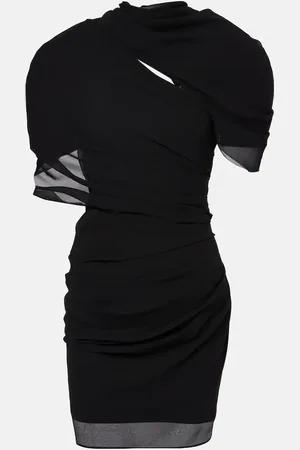 Jacquemus Castagna draped chiffon minidress