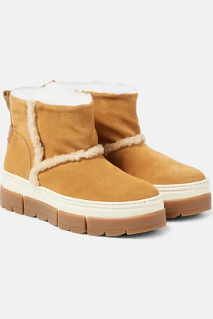 Bogner Shearling-lined suede ankle boots