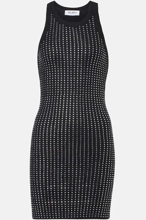 The Attico Embellished cotton minidress