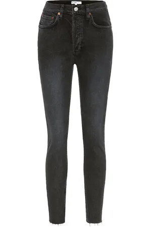 RE/DONE High-rise ankle crop skinny jeans