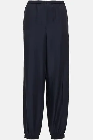 Joseph Taio silk and cotton tapered pants