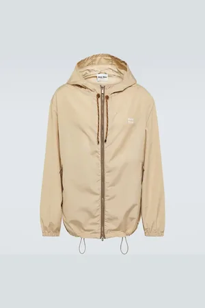 Miu Miu Logo embroidered technical jacket