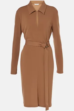 Max Mara Dorema belted jersey minidress