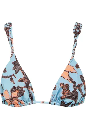 ULLA JOHNSON Catalina floral bikini top