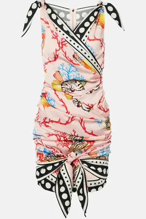 Dolce & Gabbana Capri printed silk-blend minidress
