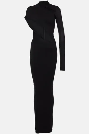 LAQUAN SMITH Asymmetric cutout jersey gown