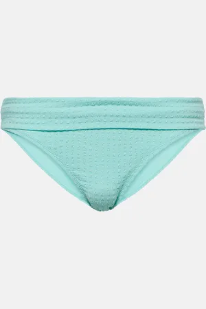 Heidi Klein Great Thatch mid-rise bikini bottoms