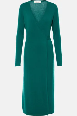 Diane von Furstenberg Astrid wool and cashmere wrap dress
