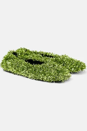 DRIES VAN NOTEN Glove glitter ballet flats