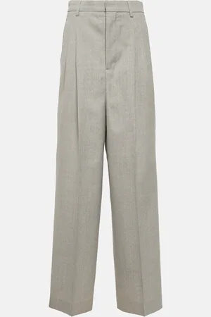 Ami High-rise wool wide-leg pants