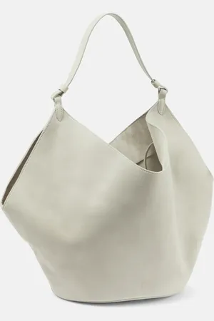 Khaite Lotus Medium suede tote bag
