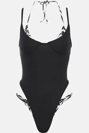 SAME Double Layer one-piece swimsuit