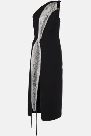 MATICEVSKI Fringed midi dress