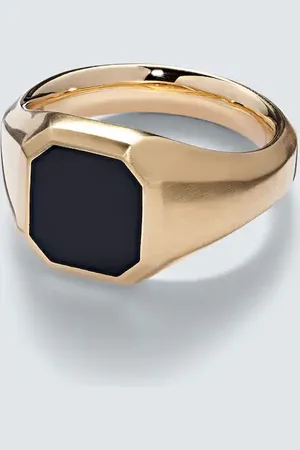 David Yurman StreamlineÂ® 18kt ring with onyx