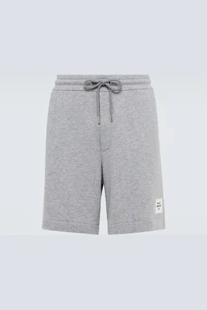 Moncler Embroidered cotton-blend shorts
