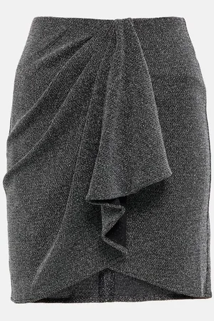 Marant Etoile Bergen LurexÂ® jersey ruffled miniskirt