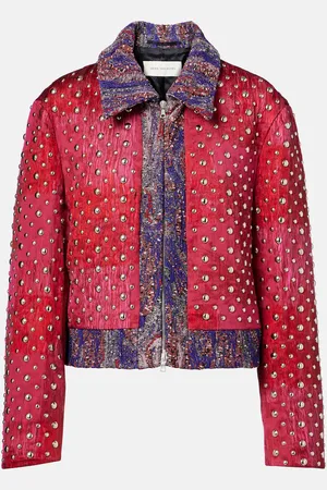 DRIES VAN NOTEN Jacquard cotton-blend blazer