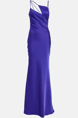 The Attico Melva satin slip gown