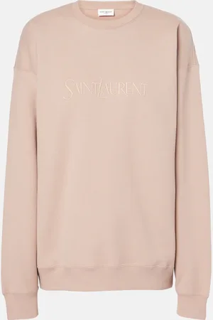 Saint Laurent Logo cotton jersey sweatshirt