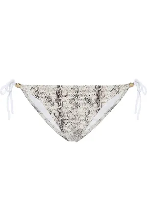 Heidi Klein Zambia snake-effect bikini bottoms