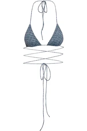 MAGDA BUTRYM Logo triangle bikini top
