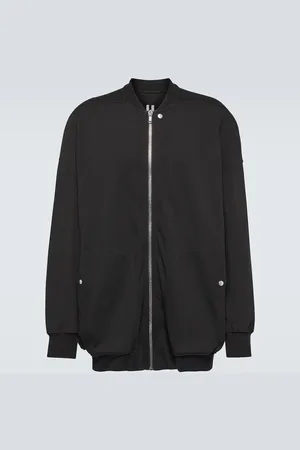Rick Owens Jumbo Peter Flight distressed cotton jacket