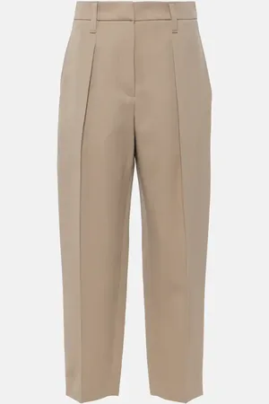 Brunello Cucinelli Wool-blend straight pants