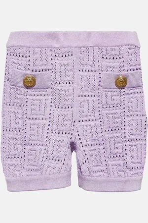 Balmain Monogram knit shorts