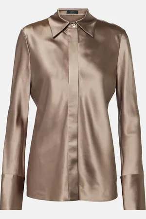 Joseph Brunel silk satin blouse