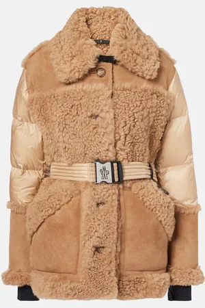 Moncler Chaiten shearling-trimmed down jacket