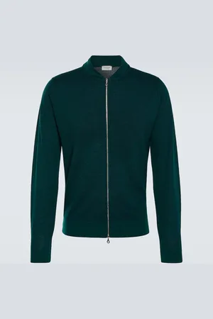 JOHN SMEDLEY 16.Singular zip-up wool jacket