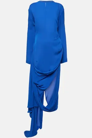 Acne Studios Gathered asymmetric midi dress