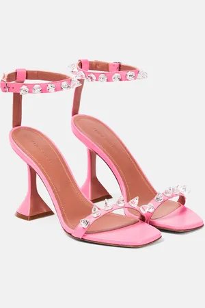 Amina Muaddi Julia embellished leather sandals