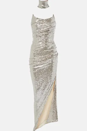 MATICEVSKI Exhilarate gathered sequined gown