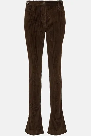 Dolce & Gabbana Low-rise corduroy flared pants