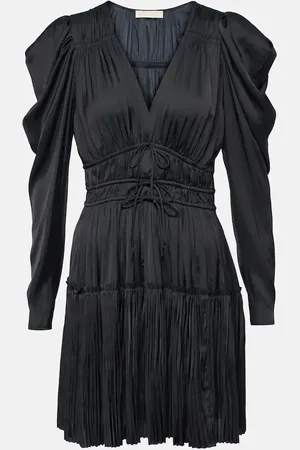 ULLA JOHNSON Lu draped satin minidress
