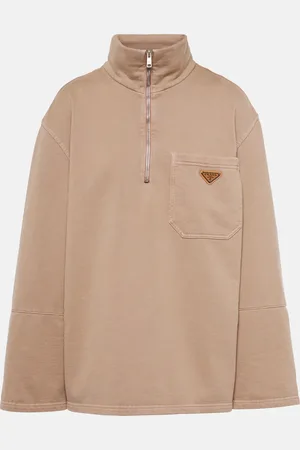 Prada Cotton half-zip sweatshirt