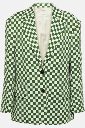 DRIES VAN NOTEN Checked single-breasted blazer