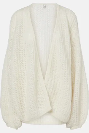 Totême Open-front mohair-blend cardigan