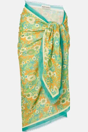 ALÉMAIS AlÃ©mais Jeff printed cotton beach cover-up