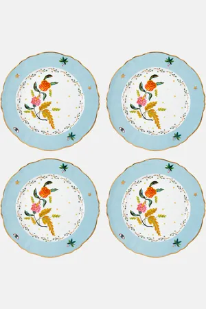 BITOSSI Fabula Profumo set of 4 porcelain dinner plates